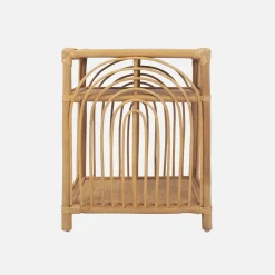Rotan nachtkastje 1 plank 1 nis (set van 2)