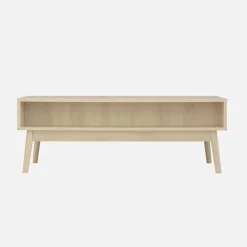 Salontafel in walnootkleurig hout, linear, L 110 x B 59 x H 39cm