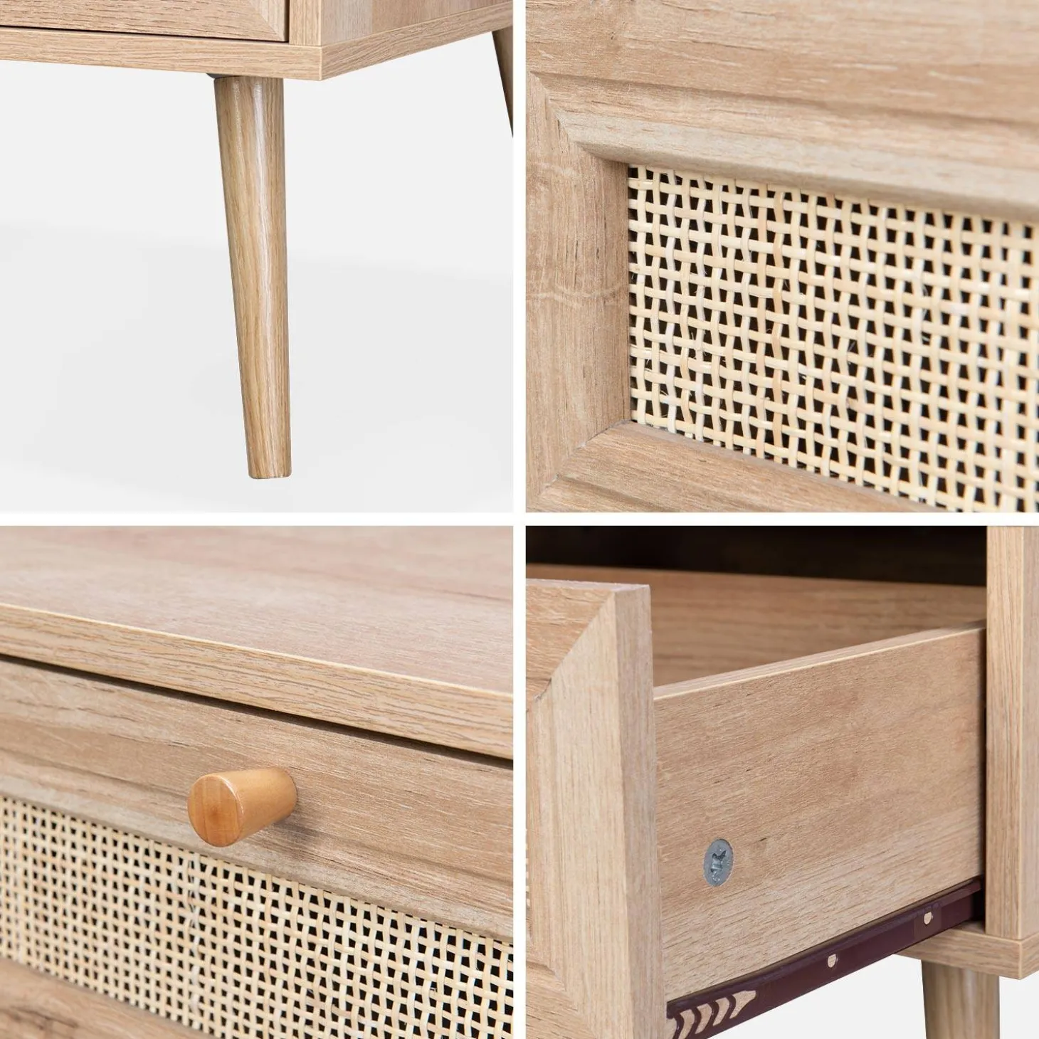 Salontafel met rotan