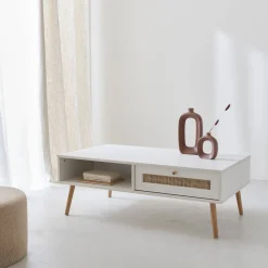 Salontafel met rotan