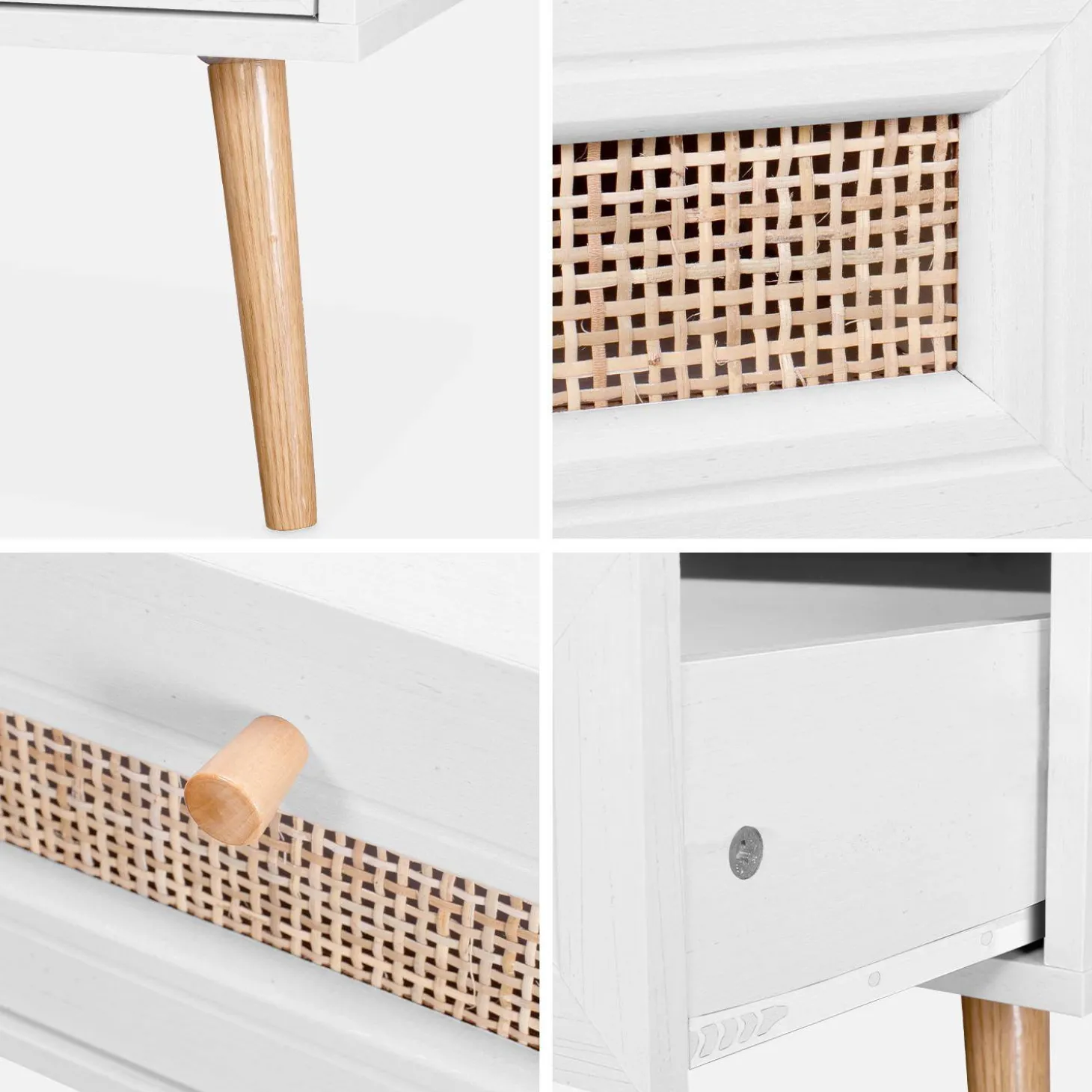 Salontafel met rotan