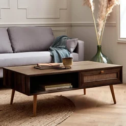 Salontafel met rotan