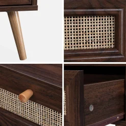 Salontafel met rotan