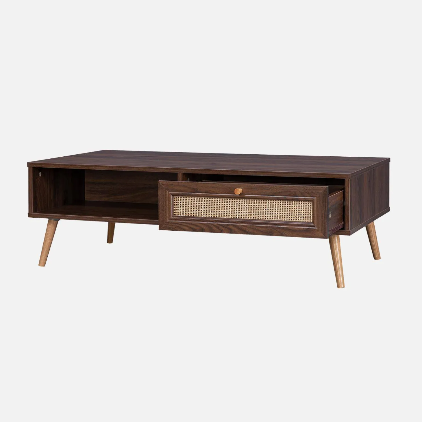 Salontafel met rotan