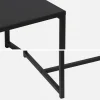 Salontafel van zwart metaal