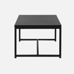 Salontafel van zwart metaal