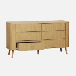 Scandinavisch dressoir met 6 lades 150cm