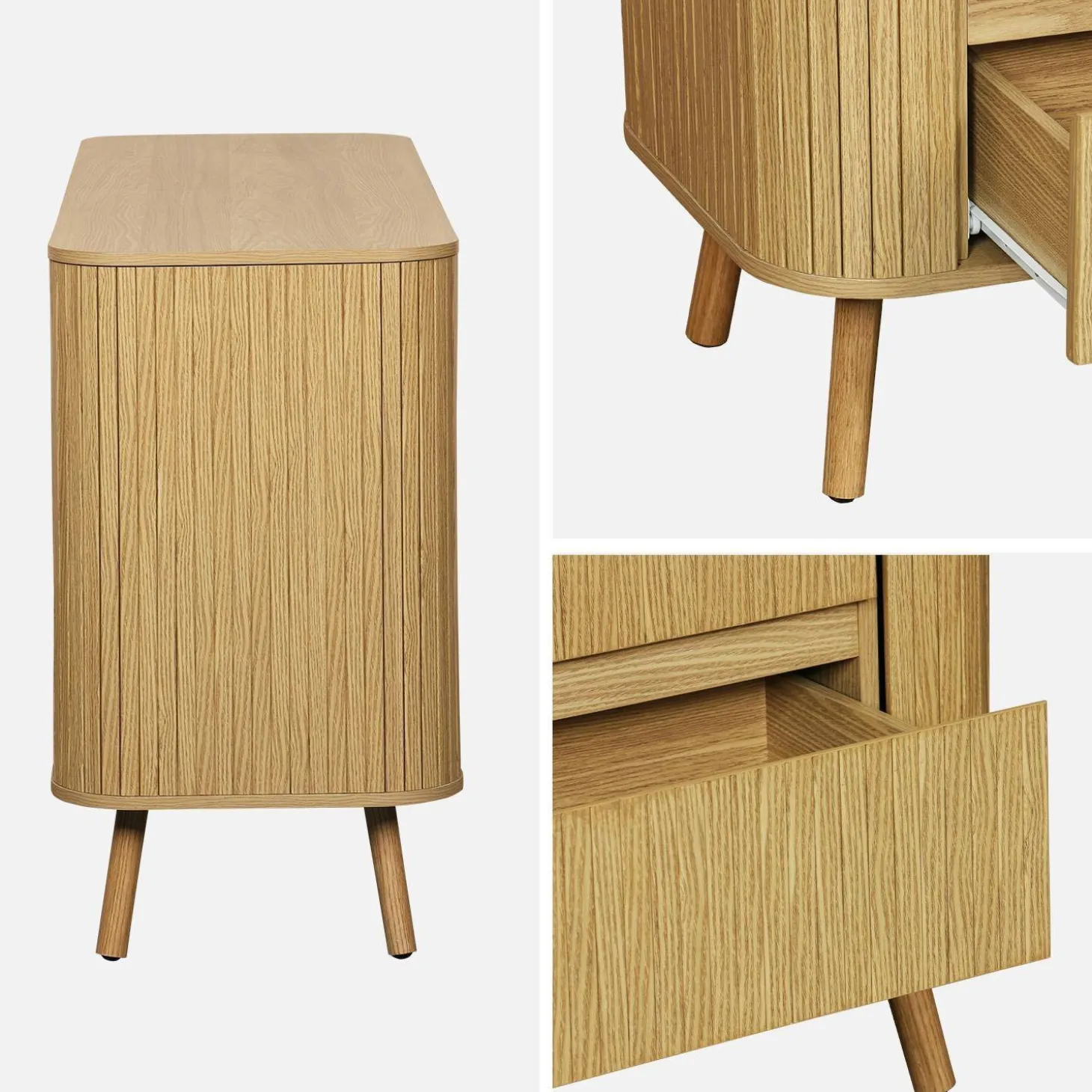 Scandinavisch dressoir met 6 lades 150cm