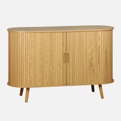 Scandinavisch dressoir met 2 schuifdeuren 120cm