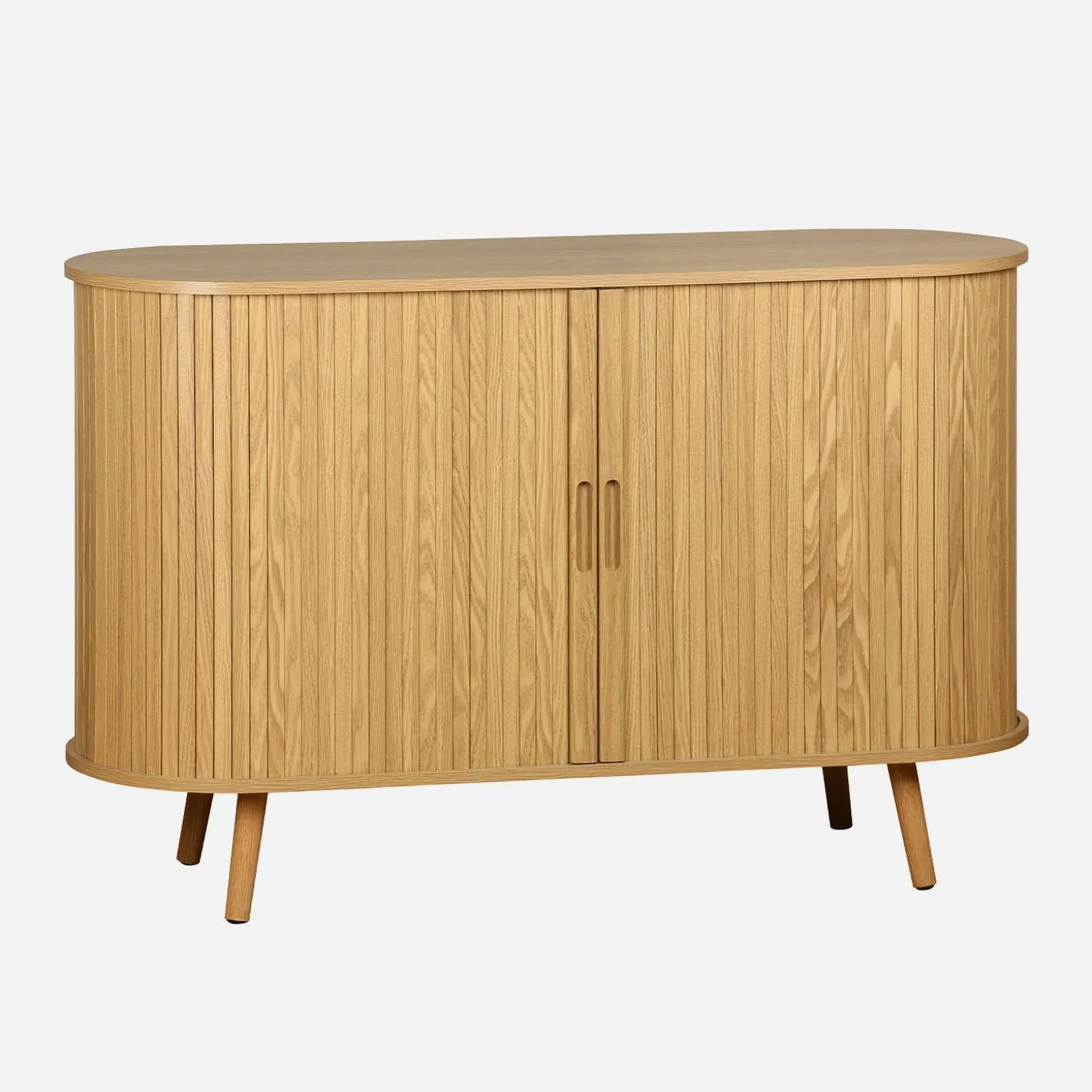 Scandinavisch dressoir met 2 schuifdeuren 120cm