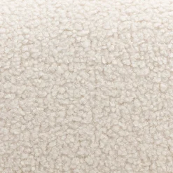 Scandinavische fauteuil van walnootkleurig hout en bouclé