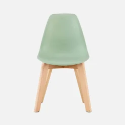 Scandinavische kinderstoel van beukenhout (set van 2)
