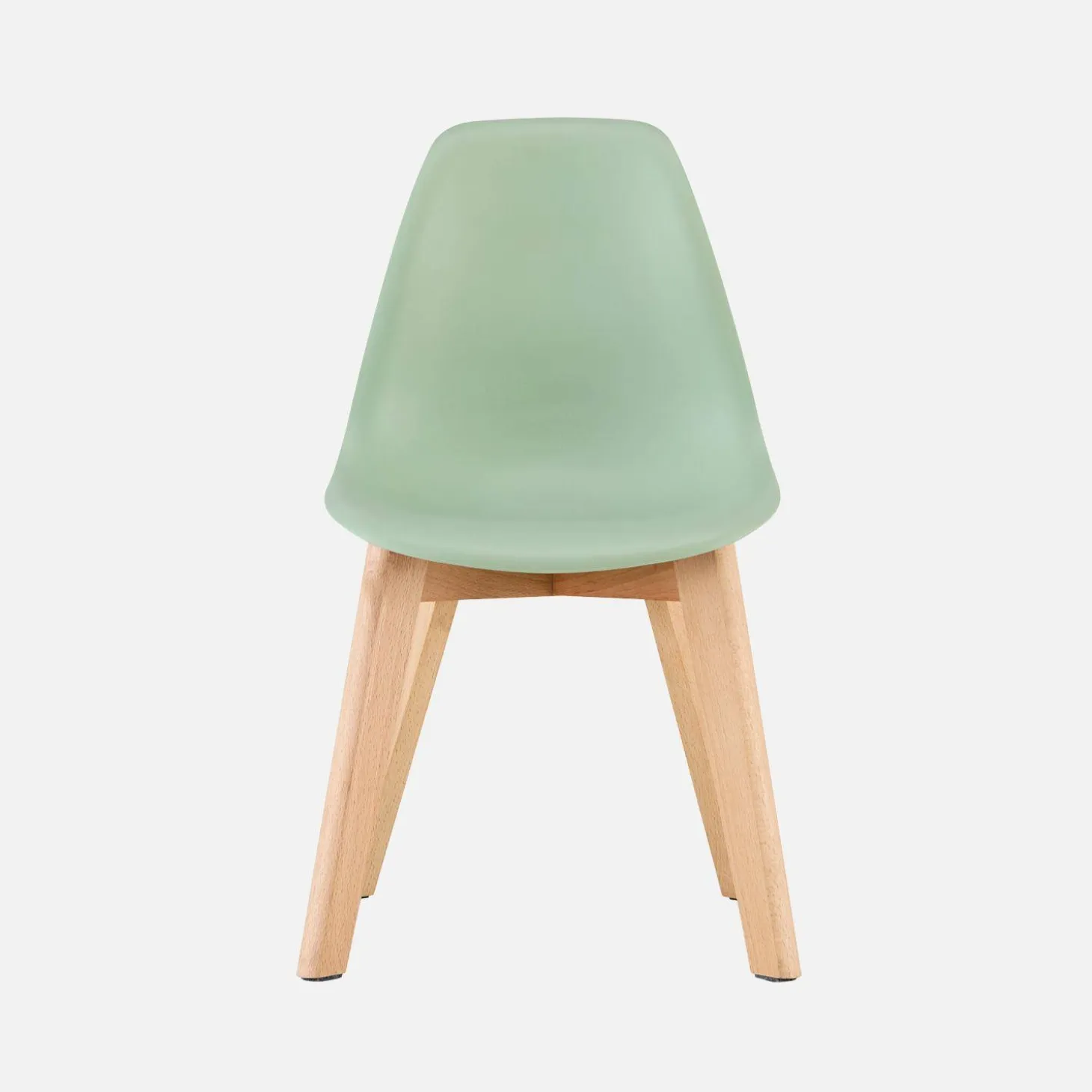 Scandinavische kinderstoel van beukenhout (set van 2)