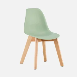 Scandinavische kinderstoel van beukenhout (set van 2)
