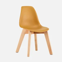 Scandinavische kinderstoel van beukenhout (set van 2)