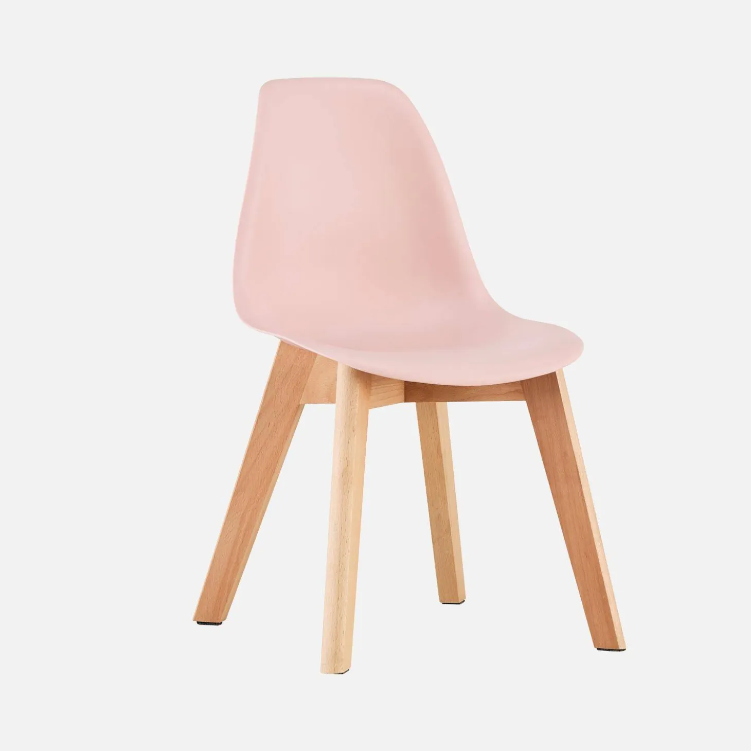 Scandinavische kinderstoel van beukenhout (set van 2)