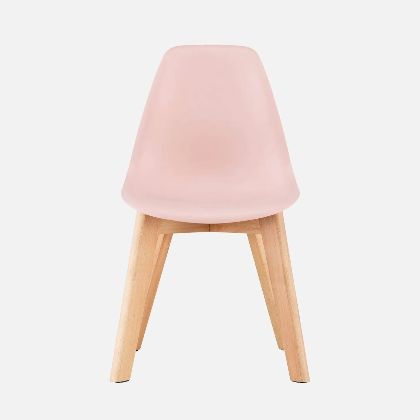 Scandinavische kinderstoel van beukenhout (set van 2)