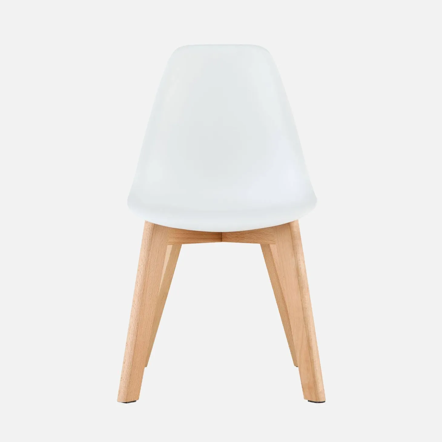 Scandinavische kinderstoel van beukenhout (set van 2)