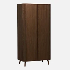 Scandinavische kledingkast met 2 schuifdeuren 90cm