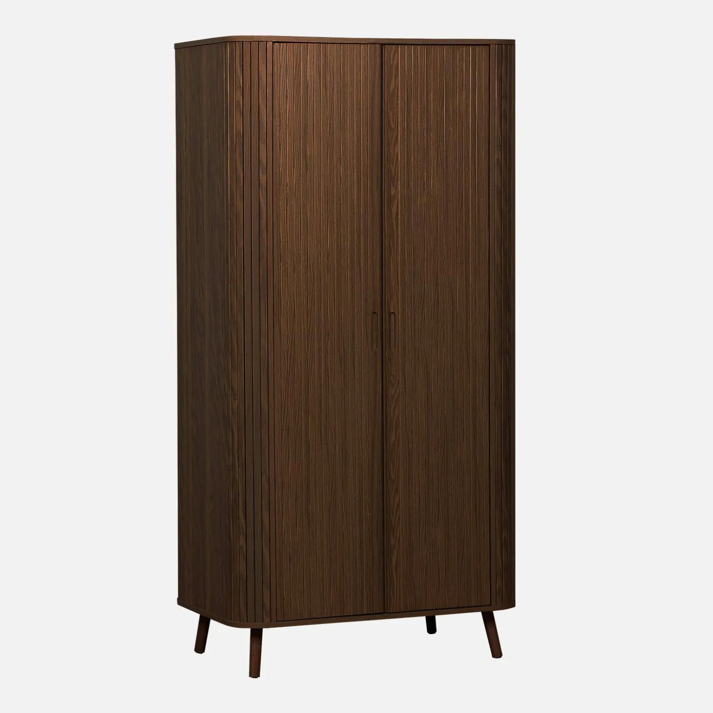 Scandinavische kledingkast met 2 schuifdeuren 90cm