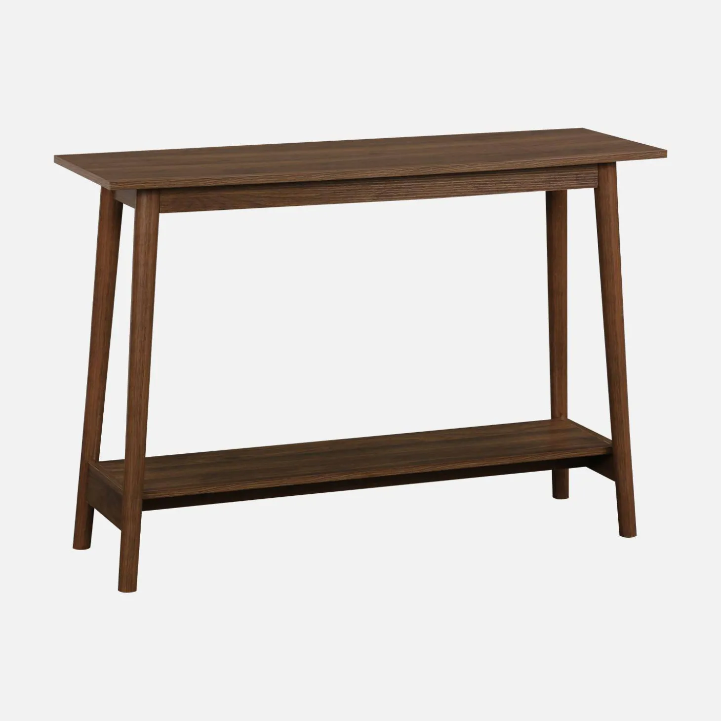 Scandinavische sidetable met walnotenhoutdecor
