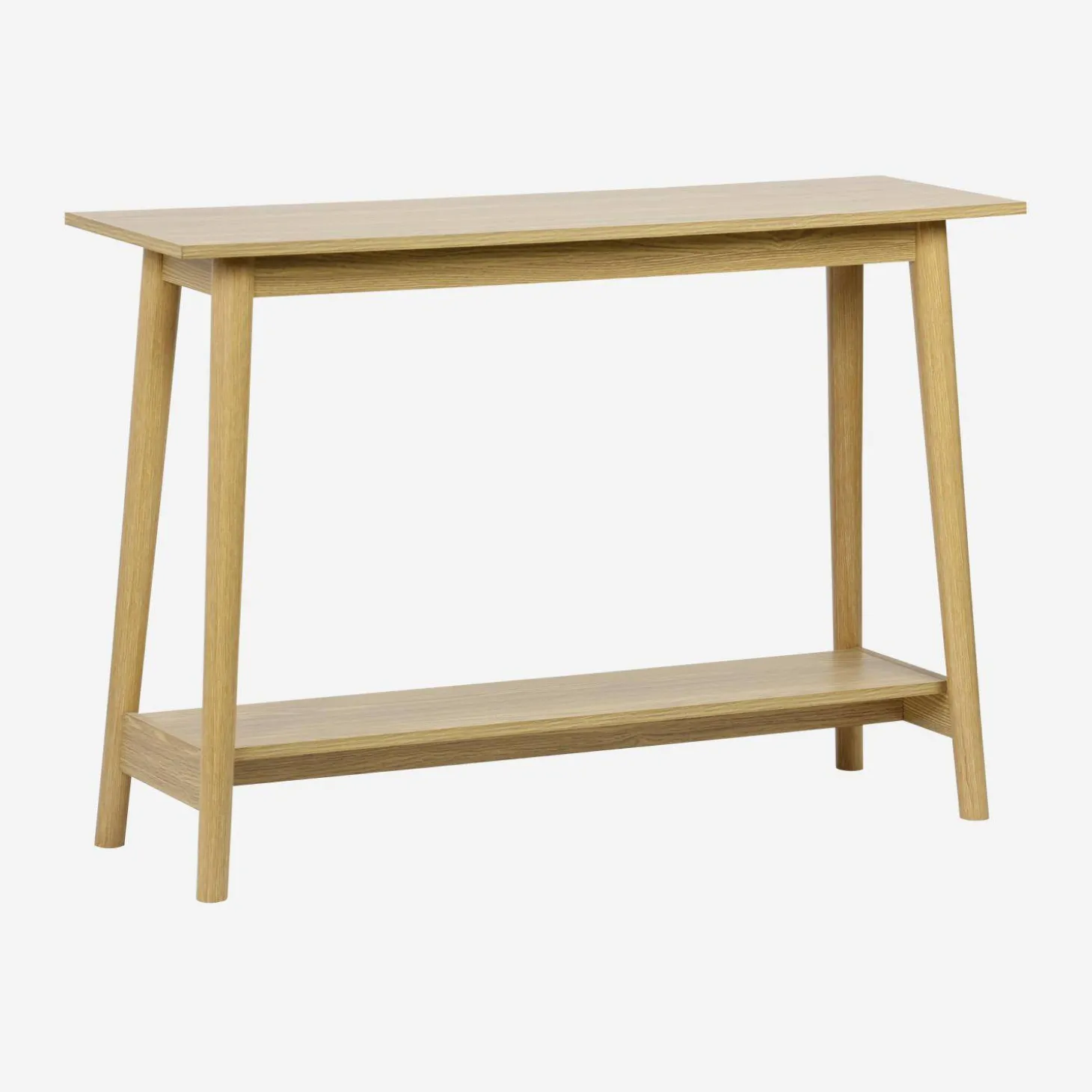 Scandinavische sidetable met walnotenhoutdecor