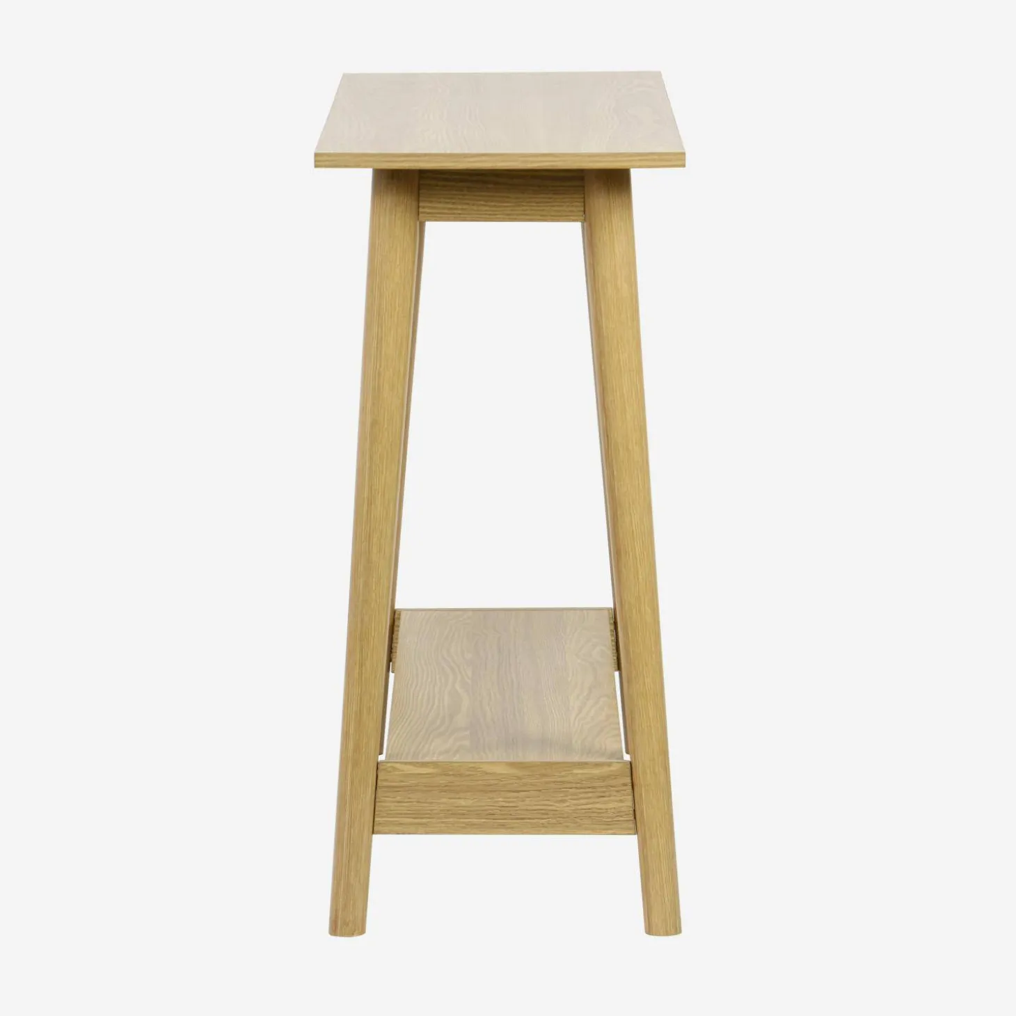 Scandinavische sidetable met walnotenhoutdecor