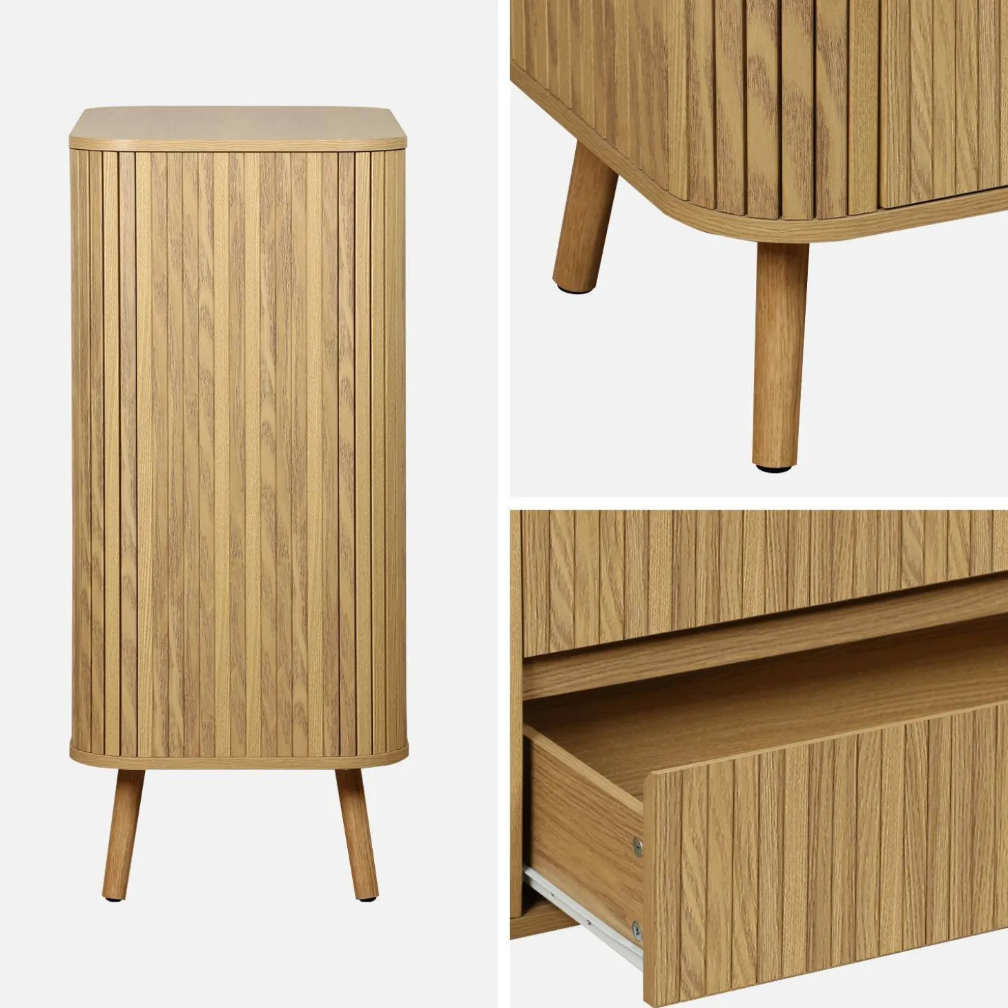 Scandinavisch kastje met 4 lades 80cm