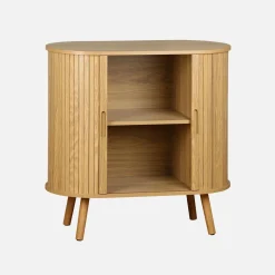 Scandinavisch kastje met 2 schuifdeuren 80cm
