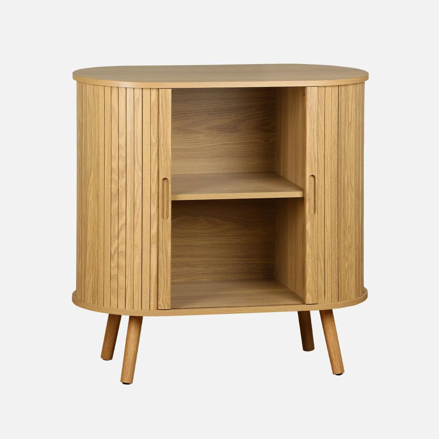 Scandinavisch kastje met 2 schuifdeuren 80cm