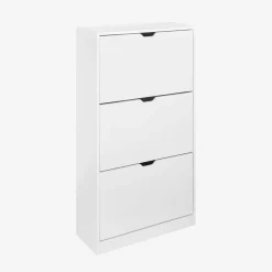 Schoenenkast 3 kleplades houtdecor 60cm