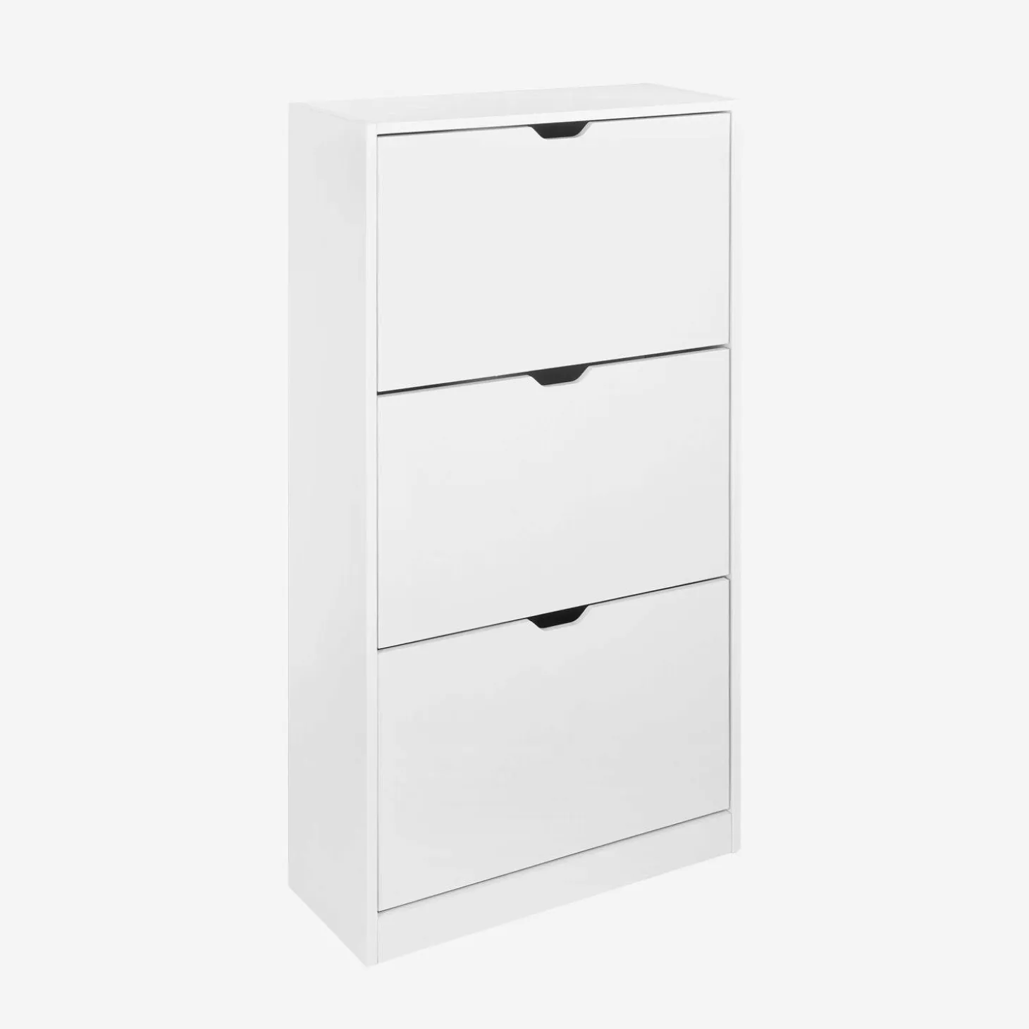 Schoenenkast 3 kleplades houtdecor 60cm