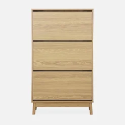 Schoenenkast met 3 kleplades 75cm