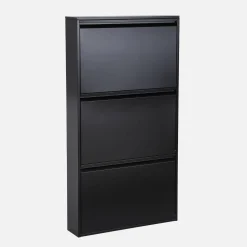 Schoenenkast met 3 kleplades metaal industrieel 65,5cm