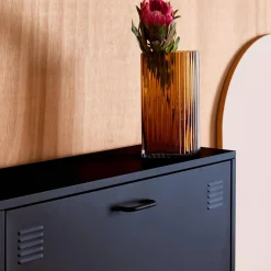Schoenenkast met 3 kleplades metaal industrieel 80cm