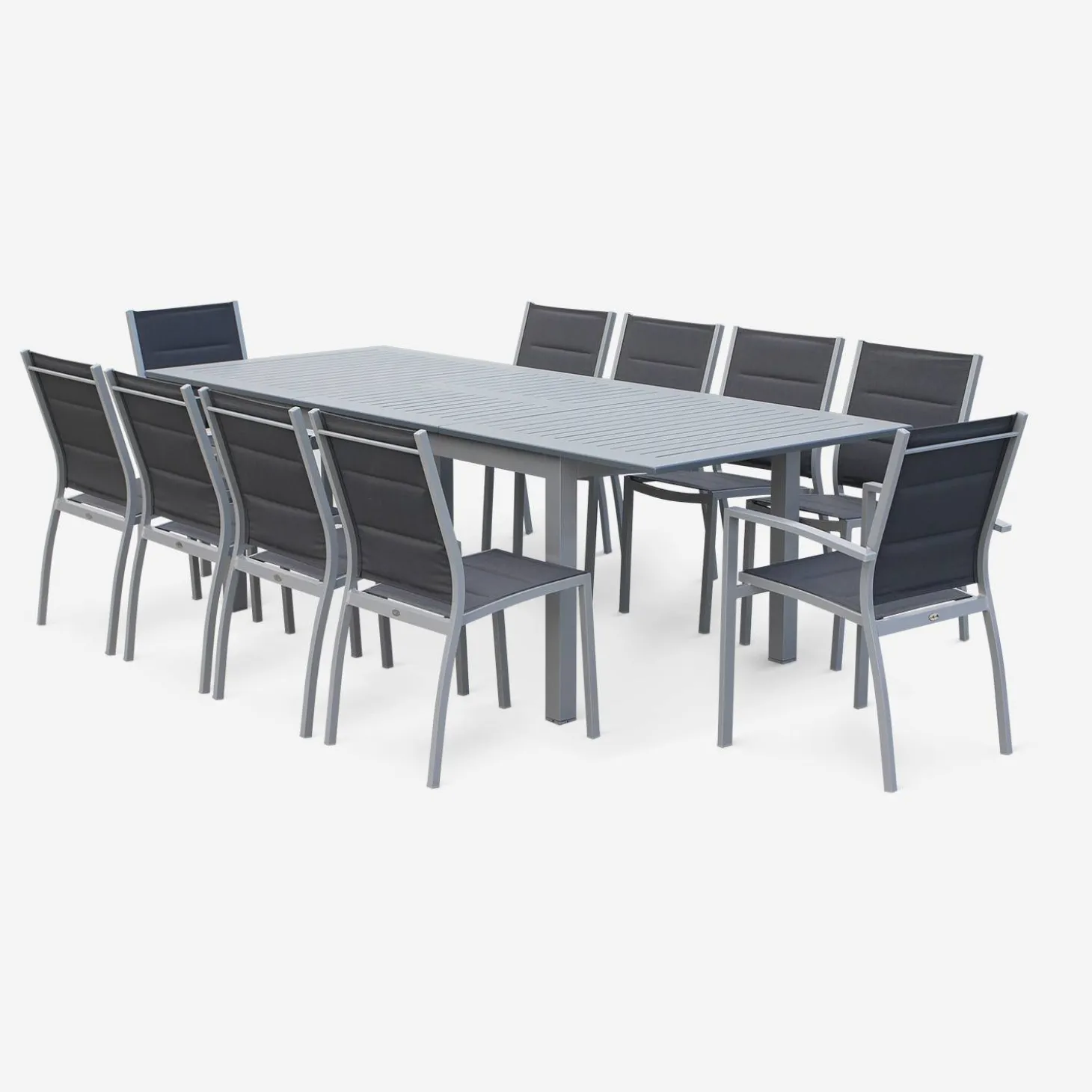 Set aluminium tuin armstoelen