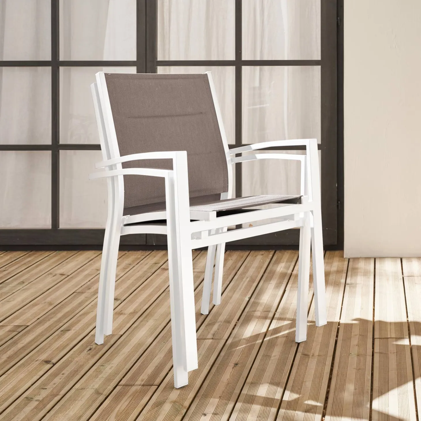 Set aluminium tuin armstoelen