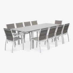 Set aluminium tuin armstoelen