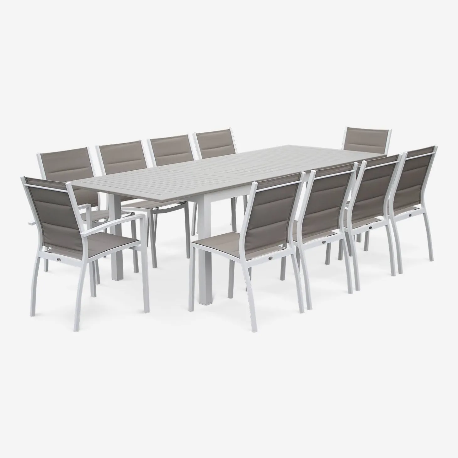 Set aluminium tuin armstoelen
