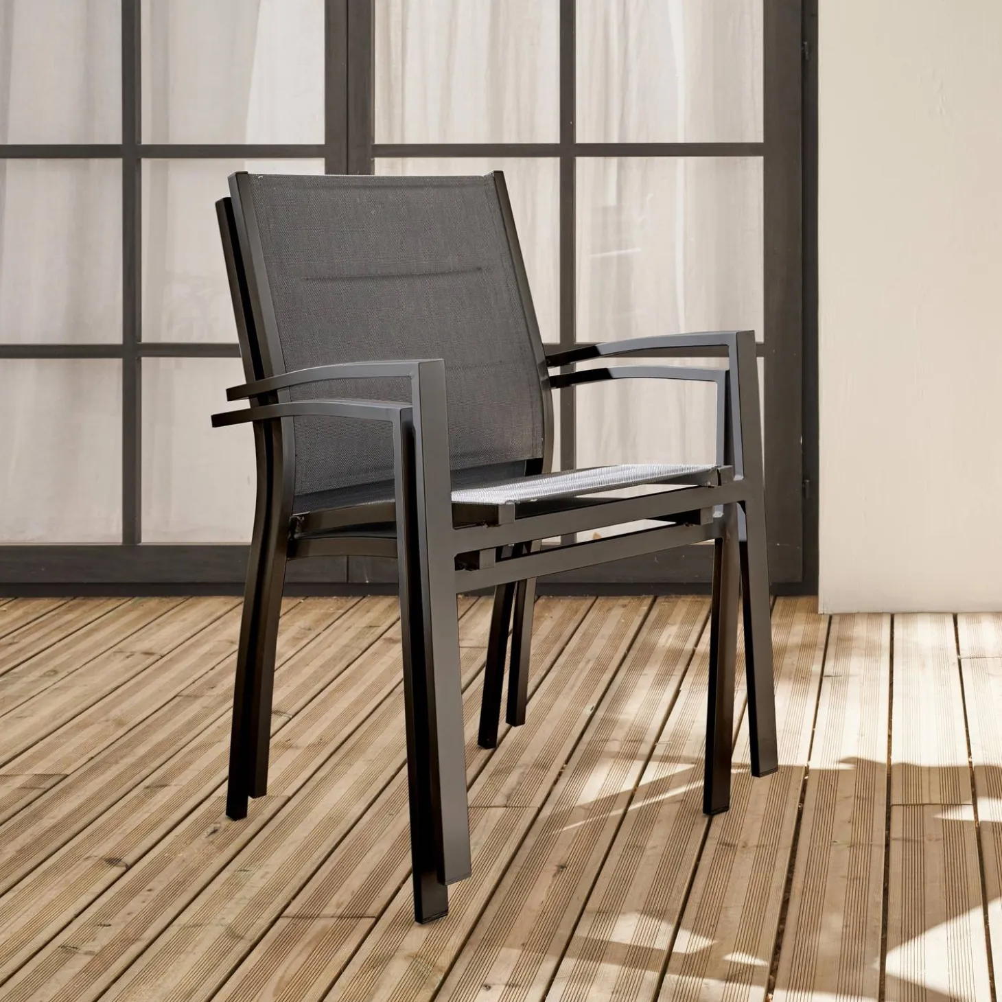 Set aluminium tuin armstoelen