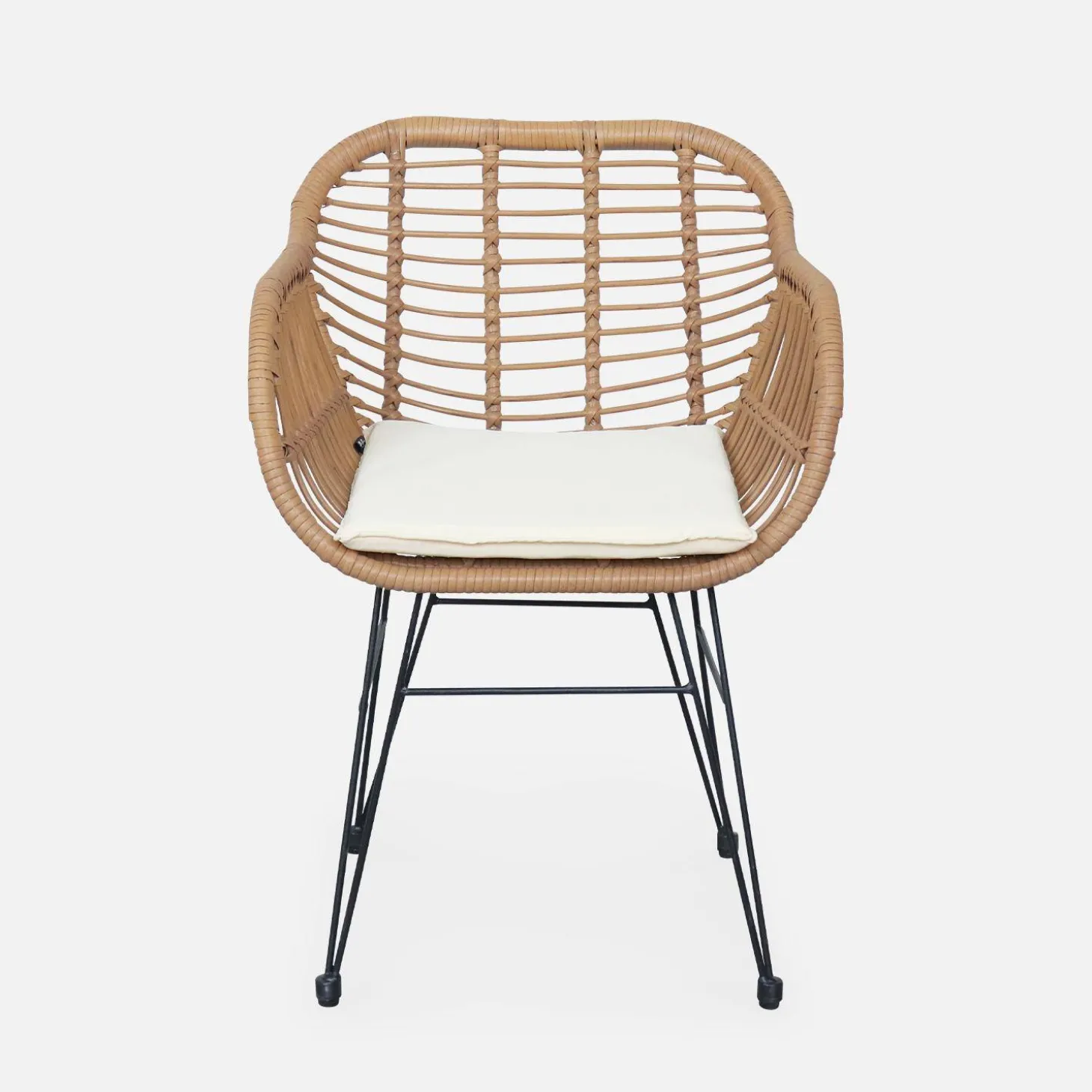 Set stoelen met bamboe-effect