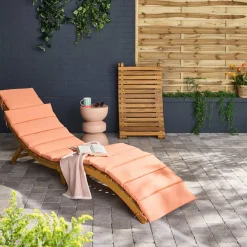 Set van 2 acaciahouten ligstoelen