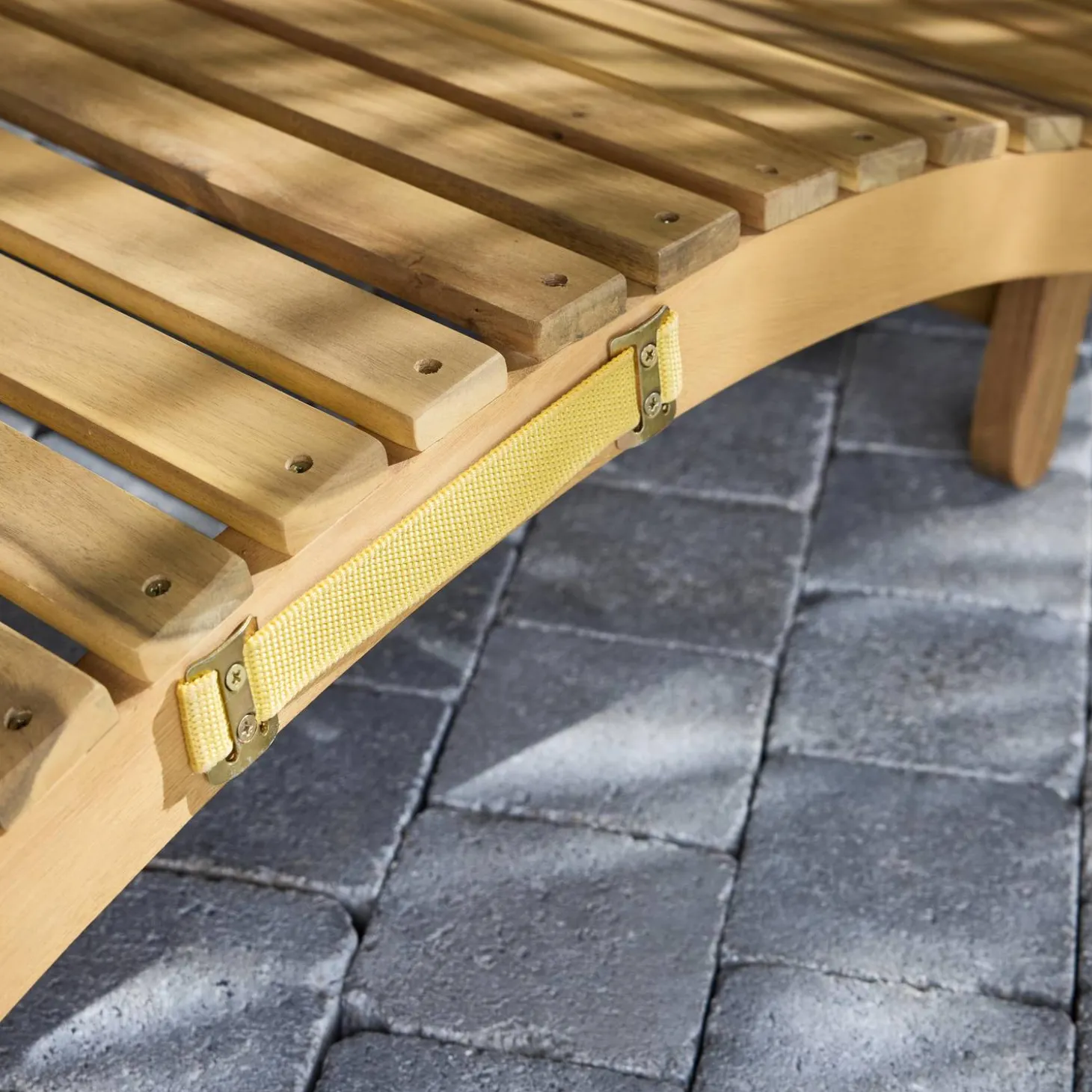 Set van 2 acaciahouten ligstoelen