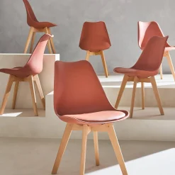 Set van 6 eetkamerstoelen, 42x55x81cm