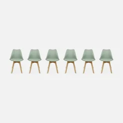 Set van 6 eetkamerstoelen, 42x55x81cm