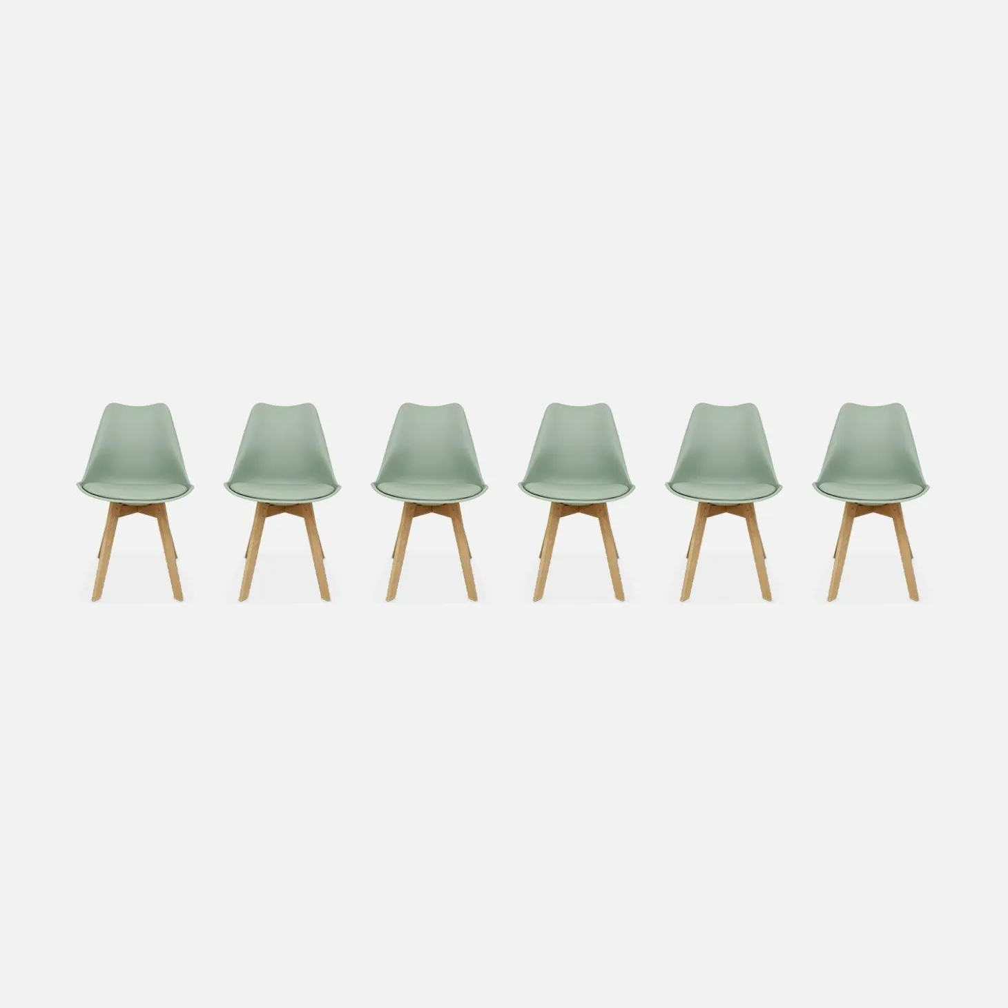 Set van 6 eetkamerstoelen, 42x55x81cm