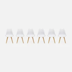 Set van 6 eetkamerstoelen, 42x55x81cm