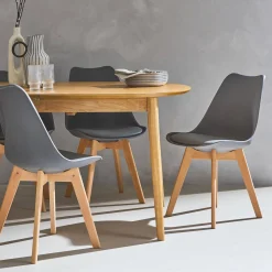 Set van 6 eetkamerstoelen, 42x55x81cm