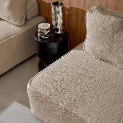 Set van fauteuils voor modulaire bank 4 zitplaatsen bouclé