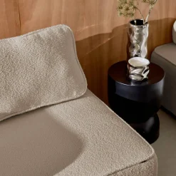 Set van fauteuils voor modulaire bank 4 zitplaatsen bouclé